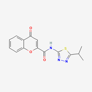 4-oxo-N-[5-(propan-2-yl)-1,3,4-thiadiazol-2-yl]-4H-chromene-2-carboxamide