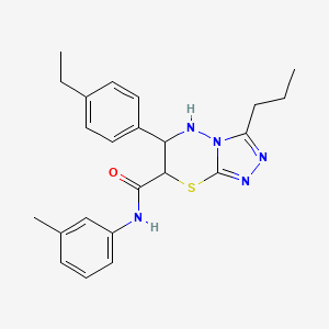 6-(4-ethylphenyl)-N-(3-methylphenyl)-3-propyl-6,7-dihydro-5H-[1,2,4]triazolo[3,4-b][1,3,4]thiadiazine-7-carboxamide