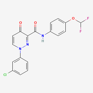 1-(3-chlorophenyl)-N-[4-(difluoromethoxy)phenyl]-4-oxo-1,4-dihydropyridazine-3-carboxamide