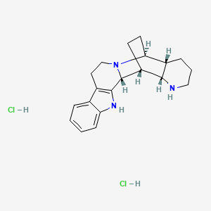 molecular formula C20H25N3.2HCl B1139273 Nitrarine 2HCl CAS No. 20069-05-0