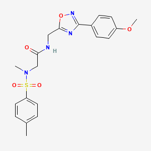 N-{[3-(4-Methoxyphenyl)-1,2,4-oxadiazol-5-YL]methyl}-2-(N-methyl4-methylbenzenesulfonamido)acetamide