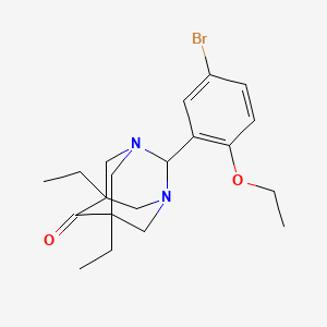 (5s,7s)-2-(5-Bromo-2-ethoxyphenyl)-5,7-diethyl-1,3-diazatricyclo[3.3.1.1~3,7~]decan-6-one