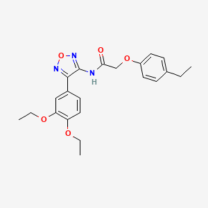 N-[4-(3,4-diethoxyphenyl)-1,2,5-oxadiazol-3-yl]-2-(4-ethylphenoxy)acetamide