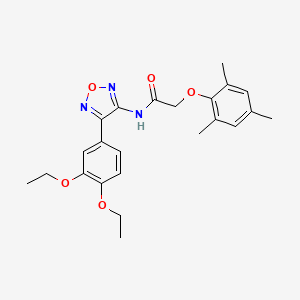 N-[4-(3,4-diethoxyphenyl)-1,2,5-oxadiazol-3-yl]-2-(2,4,6-trimethylphenoxy)acetamide