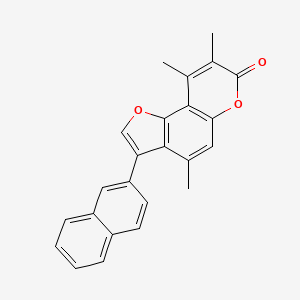 4,8,9-trimethyl-3-(2-naphthyl)-7H-furo[2,3-f]chromen-7-one