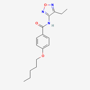 N-(4-ethyl-1,2,5-oxadiazol-3-yl)-4-(pentyloxy)benzamide