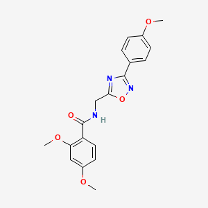 molecular formula C19H19N3O5 B11392831 2,4-dimethoxy-N-{[3-(4-methoxyphenyl)-1,2,4-oxadiazol-5-yl]methyl}benzamide 