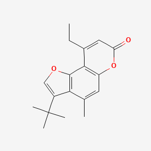 3-tert-butyl-9-ethyl-4-methyl-7H-furo[2,3-f]chromen-7-one