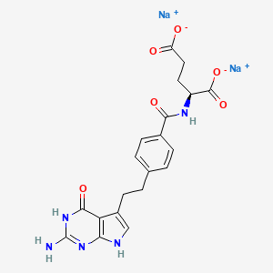 molecular formula C20H19N5Na2O6 B1139285 培美曲塞二钠 CAS No. 150399-23-8
