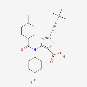molecular formula C25H35NO4S B1139286 Lomibuvir CAS No. 1026785-59-0