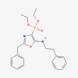 Diethyl {2-benzyl-5-[(2-phenylethyl)amino]-1,3-oxazol-4-yl}phosphonate