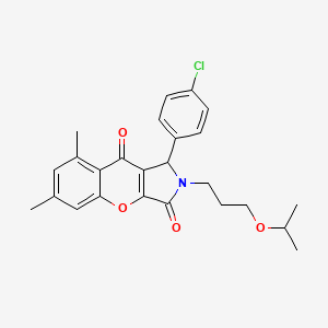 1-(4-Chlorophenyl)-6,8-dimethyl-2-[3-(propan-2-yloxy)propyl]-1,2-dihydrochromeno[2,3-c]pyrrole-3,9-dione