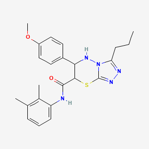 N-(2,3-dimethylphenyl)-6-(4-methoxyphenyl)-3-propyl-6,7-dihydro-5H-[1,2,4]triazolo[3,4-b][1,3,4]thiadiazine-7-carboxamide