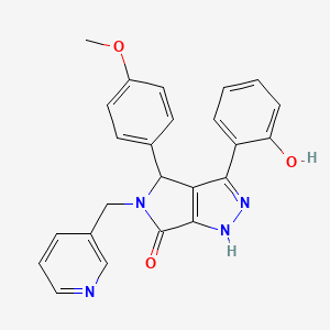 3-(2-hydroxyphenyl)-4-(4-methoxyphenyl)-5-(pyridin-3-ylmethyl)-4,5-dihydropyrrolo[3,4-c]pyrazol-6(1H)-one