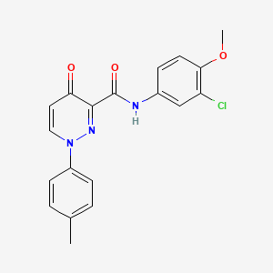 N-(3-chloro-4-methoxyphenyl)-1-(4-methylphenyl)-4-oxo-1,4-dihydropyridazine-3-carboxamide