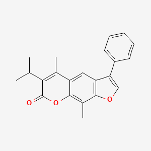 5,9-dimethyl-3-phenyl-6-(propan-2-yl)-7H-furo[3,2-g]chromen-7-one