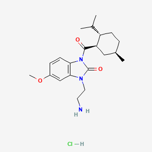 molecular formula C21H32ClN3O3 B1139295 D-3263 (hydrochloride) CAS No. 1008763-54-9