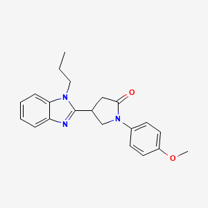 1-(4-methoxyphenyl)-4-(1-propyl-1H-benzimidazol-2-yl)pyrrolidin-2-one