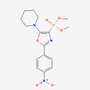 molecular formula C16H20N3O6P B11393010 Dimethyl [2-(4-nitrophenyl)-5-(piperidin-1-yl)-1,3-oxazol-4-yl]phosphonate 