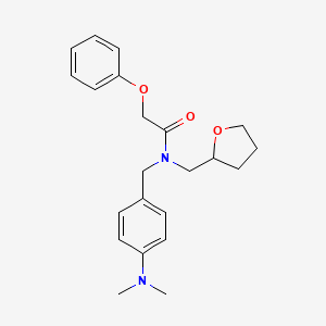 N-[4-(dimethylamino)benzyl]-2-phenoxy-N-(tetrahydrofuran-2-ylmethyl)acetamide