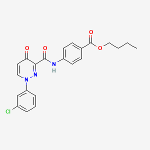 Butyl 4-({[1-(3-chlorophenyl)-4-oxo-1,4-dihydropyridazin-3-yl]carbonyl}amino)benzoate