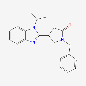 4-[1-(Methylethyl)benzimidazol-2-yl]-1-benzylpyrrolidin-2-one