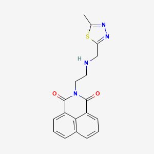 molecular formula C18H16N4O2S B1139307 Chitinase-IN-1 CAS No. 1579991-61-9