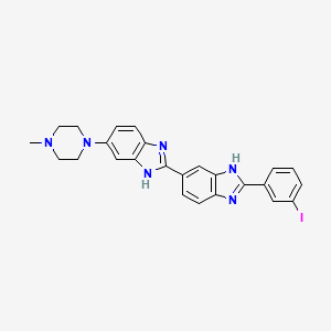 molecular formula C25H23IN6 B1139310 meta-iodoHoechst 33258 CAS No. 158013-42-4