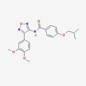 N-[4-(3,4-dimethoxyphenyl)-1,2,5-oxadiazol-3-yl]-4-(2-methylpropoxy)benzamide