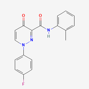 1-(4-fluorophenyl)-N-(2-methylphenyl)-4-oxo-1,4-dihydropyridazine-3-carboxamide