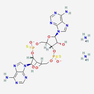 molecular formula C20H30N12O10P2S2 B1139319 ML RR-S2 CDA ammonium salt CAS No. 1638750-96-5