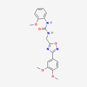 1-{[3-(3,4-Dimethoxyphenyl)-1,2,4-oxadiazol-5-yl]methyl}-3-(2-methoxyphenyl)urea