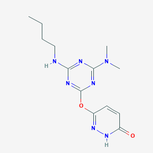 6-{[4-(Butylamino)-6-(dimethylamino)-1,3,5-triazin-2-yl]oxy}pyridazin-3-ol