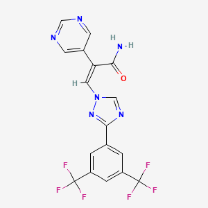 molecular formula C17H10F6N6O B1139324 Eltanexor, (Z)- CAS No. 1642300-78-4