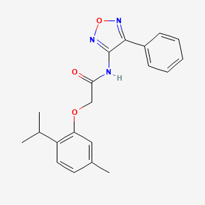 2-[5-methyl-2-(propan-2-yl)phenoxy]-N-(4-phenyl-1,2,5-oxadiazol-3-yl)acetamide