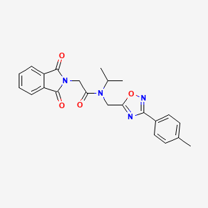 2-(1,3-dioxo-1,3-dihydro-2H-isoindol-2-yl)-N-{[3-(4-methylphenyl)-1,2,4-oxadiazol-5-yl]methyl}-N-(propan-2-yl)acetamide