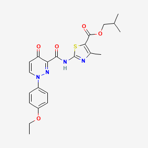 2-Methylpropyl 2-({[1-(4-ethoxyphenyl)-4-oxo-1,4-dihydropyridazin-3-yl]carbonyl}amino)-4-methyl-1,3-thiazole-5-carboxylate