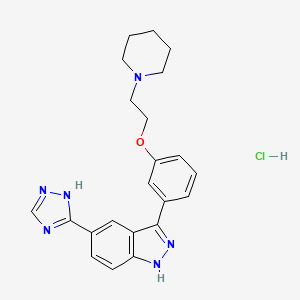 molecular formula C22H25ClN6O B1139329 CC-401 hydrochloride CAS No. 1438391-30-0