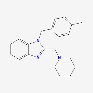 1-(4-methylbenzyl)-2-(piperidin-1-ylmethyl)-1H-benzimidazole