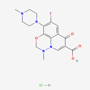 molecular formula C17H20ClFN4O4 B1139333 Marbofloxacin hydrochloride CAS No. 115551-26-3