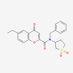 N-benzyl-N-(1,1-dioxidotetrahydrothiophen-3-yl)-6-ethyl-4-oxo-4H-chromene-2-carboxamide