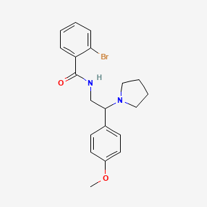 2-bromo-N-[2-(4-methoxyphenyl)-2-(pyrrolidin-1-yl)ethyl]benzamide