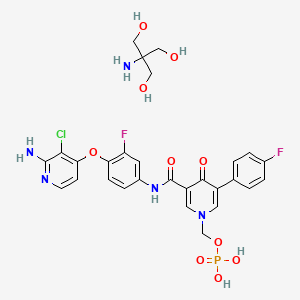 molecular formula C28H29ClF2N5O10P B1139337 c-Met inhibitor 2 CAS No. 1174161-86-4
