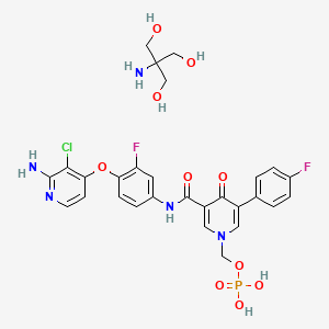 molecular formula C28H29ClF2N5O10P B1139337 SCR-1481B1 