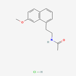 molecular formula C15H18ClNO2 B1139338 Agomelatine hydrochloride CAS No. 1176316-99-6
