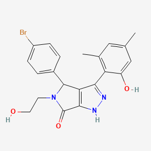 4-(4-bromophenyl)-3-(2-hydroxy-4,6-dimethylphenyl)-5-(2-hydroxyethyl)-4,5-dihydropyrrolo[3,4-c]pyrazol-6(1H)-one