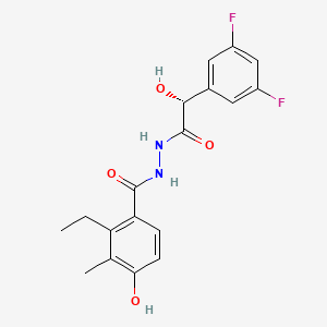molecular formula C18H18F2N2O4 B1139341 EMD638683 (R-Form) CAS No. 1184940-47-3