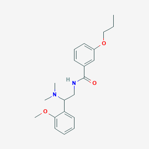 N-[2-(dimethylamino)-2-(2-methoxyphenyl)ethyl]-3-propoxybenzamide