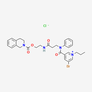 molecular formula C30H34BrClN4O4 B1139345 TCV-309 chloride CAS No. 121494-09-5