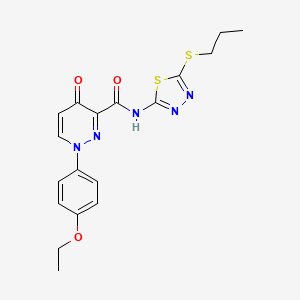 1-(4-ethoxyphenyl)-4-oxo-N-[5-(propylsulfanyl)-1,3,4-thiadiazol-2-yl]-1,4-dihydropyridazine-3-carboxamide